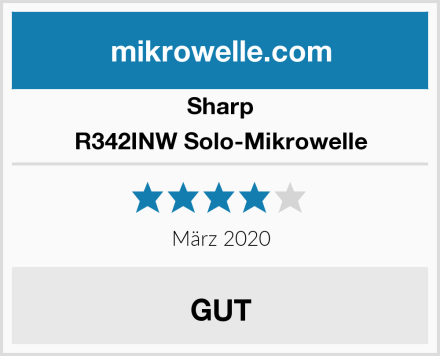 Sharp R342INW Solo-Mikrowelle Test