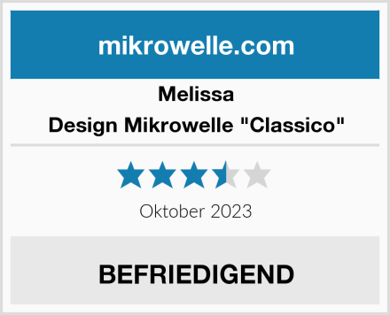 Melissa Design Mikrowelle "Classico" Test