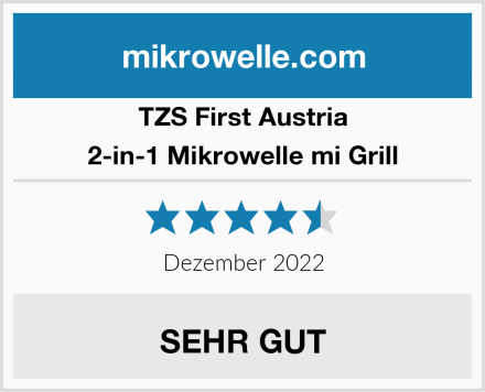 TZS First Austria 2-in-1 Mikrowelle mi Grill Test