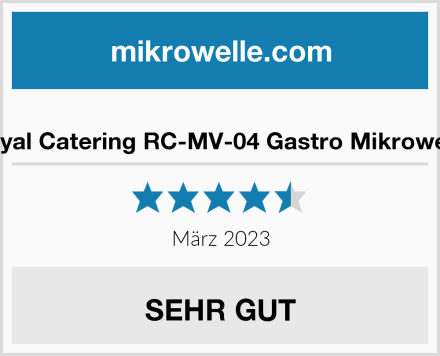  Royal Catering RC-MV-04 Gastro Mikrowelle Test
