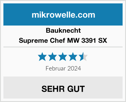 Bauknecht Supreme Chef MW 3391 SX Test